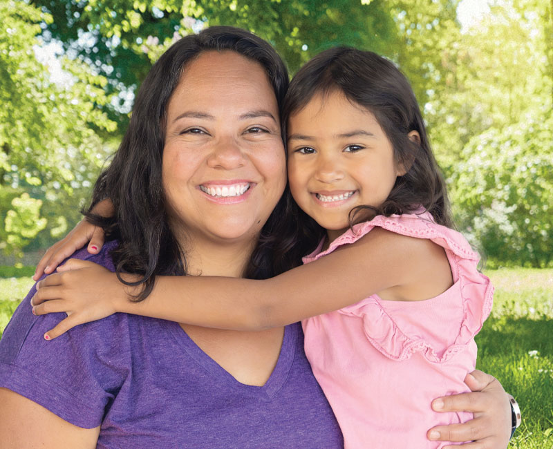 mother and daughter