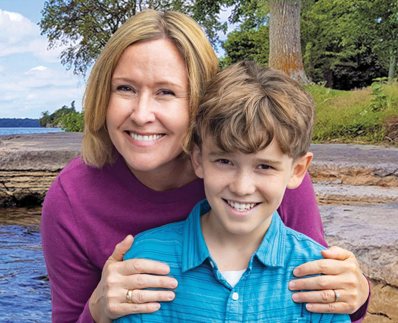 mother and son